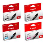 Canon Original PGI-550PGBK/CLI-551 XL Druckerpatronen 6er-Multipack - BK/C/M/Y/GR/BK