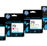 HP Original 711 Druckerpatronen - 4er Multipack (CZ130A, CZ131A, CZ132A, CZ129A)