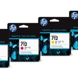 HP Original 711 Druckerpatronen - 4er Multipack (CZ130A, CZ131A, CZ132A, CZ133A)