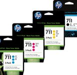 HP Original 711 Druckerpatronen - 10er Multipack (CZ134A, CZ135A, CZ136A, CZ133A)