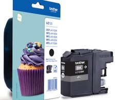 Brother Original LC-123BK Druckerpatrone schwarz 600 Seiten (LC123BK)
