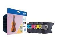 Brother Original LC-127XL Druckerpatronen 4er Multipack BK/C/M/Y 1.200 Seiten (LC127XLVALBP)