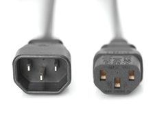 Digitus Netzkabelverlängerung 1,8m C13/C14 schwarz