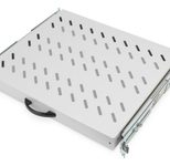 Digitus Fachboden 19"-Schränke ausziehbar ab 600mm Tiefe bis 25kg 1HE RAL7035 grau