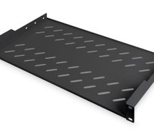 Digitus Fachboden 19"-Schränke festeinbau ab 400mm Tiefe bis 15kg 1HE RAL9005 schwarz (DN-19 TRAY-1-SW)