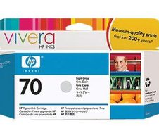 HP Original 70 Druckerpatrone grau hell 130ml (C9451A)