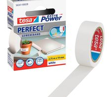 tesa extra Power® Perfect Gewebeband weiß 19,0 mm x 2,75 m - 1 Rolle