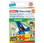 tesa Powerstrips POSTER Klebestreifen für max. 200,0 g - 96 Stück