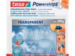 tesa Powerstrips TRANSPARENT Klebehaken 2,0 x 3,5 cm - 5 Stück