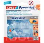 tesa Powerstrips TRANSPARENT Klebehaken 2,0 x 3,5 cm - 5 Stück