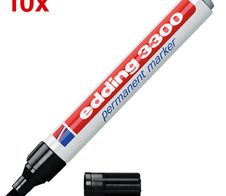 edding 3300 Permanentmarker 1,0 - 5,0 mm schwarz - 10 Stück