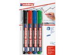 edding 360 Whiteboard-Marker farbsortiert 1,5 - 3,0 mm - 4 Stück