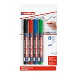 edding 360 Whiteboard-Marker farbsortiert 1,5 - 3,0 mm - 4 Stück