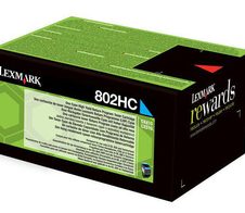 Lexmark Original 802HC Toner cyan 3.000 Seiten (80C2HC0) für CX410e/de/dte, CX510de/dhe/dthe