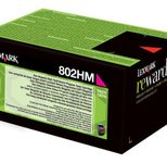 Lexmark Original 802HM Toner magenta 3.000 Seiten (80C2HM0) für CX410e/de/dte, CX510de/dhe/dthe