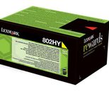 Lexmark Original 802HY Toner gelb 3.000 Seiten (80C2HY0) fürCX410e/de/dte, CX510de/dhe/dthe