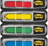 Post-it Index Pfeile Small Haftstreifen farbsortiert - 4 x 24 Streifen