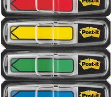 Post-it Index Pfeile Small Haftstreifen farbsortiert - 4 x 24 Streifen