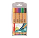 STABILO point 88 Fineliner Standardfarben 0,4mm farbsortiert - 10 Stück