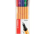 STABILO point 88 Fineliner farbsortiert 0,4 mm - 6 Stück