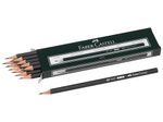FABER-CASTELL 1111 Bleistifte B schwarz - 12 Stück