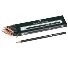 FABER-CASTELL 1111 Bleistifte B schwarz - 12 Stück