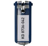 DURABLE Schlüsselanhänger KEY CLIP dunkelblau - 6 Stück