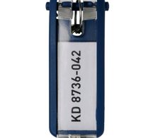 DURABLE Schlüsselanhänger KEY CLIP dunkelblau - 6 Stück
