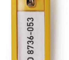 DURABLE Schlüsselanhänger KEY CLIP gelb - 6 Stück