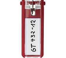 DURABLE Schlüsselanhänger KEY CLIP rot - 6 Stück