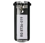 DURABLE Schlüsselanhänger KEY CLIP schwarz - 6 Stück