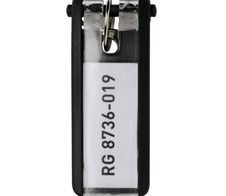 DURABLE Schlüsselanhänger KEY CLIP schwarz - 6 Stück