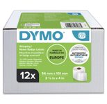 DYMO® Original Etikett für LabelWriter™, Vorteilspack, Versand - weiss -  permanent haftend, 12 x 220 Etiketten