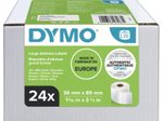 DYMO® Original Etikett für LabelWriter™, Vorteilspack, Adressen - weiss - permanent haftend, 24 x 260 Etiketten