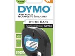 DYMO® Original Schriftband für LetraTag, Plastik - schwarz auf weiss