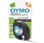 DYMO® Original Schriftband für LetraTag, Plastik - schwarz auf weiss
