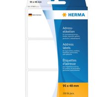 HERMA Adressetiketten 4301 weiß 95,0 x 48,0 mm - 250 Stück