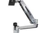 Ergotron LX Sitz-Steh-Wandmontage Monitorarm für einen Monitor bis 106,68 cm 42 Zoll Aluminium