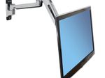 Ergotron LX Sitz-Steh-Wandmontage Monitorarm für einen Monitor bis 106,68 cm 42 Zoll Aluminium