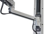 Ergotron LX Sitz-Steh-Wandmontage Monitorarm für einen Monitor bis 106,68 cm 42 Zoll Aluminium