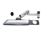 Ergotron LX Steh-Sitz-Tastaturarm Wandmontage poliertes Aluminium
