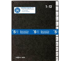 PAGNA Pultordner 1-12, Jan.-Dez. - schwarz