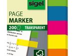 sigel Haftmarker farbsortiert - 4 x 50 Streifen