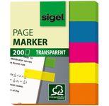 sigel Haftmarker farbsortiert - 4 x 50 Streifen