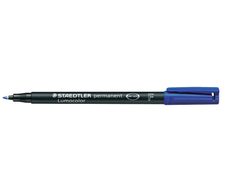 STAEDTLER Lumocolor Folienstifte blau 0,6 mm permanent