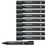 STAEDTLER Lumocolor Permanentmarker 2,0 mm schwarz - 10 Stück