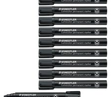 STAEDTLER Lumocolor Permanentmarker 2,0 mm schwarz - 10 Stück