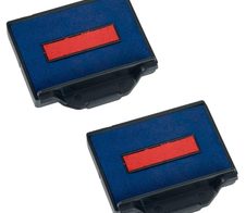 trodat Ersatzstempelkissen 6/50/2 4,1 x 2,4 cm blau/rot - 2 Stück