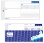 AVERY Zweckform Kurzbrief 1/3 DIN A4 Formularbuch 1020 - 100 Blatt