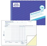 AVERY Zweckform Wochenbericht Formularbuch 1311 - 2 x 50 Blatt